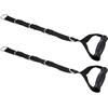 Holibanna 2 Pezzi Banda di Resistenza Fitness Heavy Duty Maniglia Nera | Struttura Regolabile, Abs e Acciaio Inox, Tessuto Oxford, per Allenamento Forza