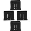 POPETPOP 4 Pezzi Sleeve per Tubo Fitness Quadrato in Plastica Nera 60x40mm | Adattatore 50x30mm, Spessore Parete 1, 5-2, 1mm, per Macchina Workout, Uso Casa e Outdoor