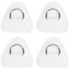 GCYEIDMA Toppa Triangolare con Anello a D, 4 Pezzi, in Acciaio Inossidabile | For tavola da surf in kayak con zattera gonfiabile in PVC