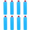 GATHINESS 8 Pezzi Contenitore Ghiaccio Riutilizzabile per Vacanze Estive, Compatto e Portatile, per Cooler Ice Box e Picnic, Dimensioni 16.5x4x3.8cm, Colore Blu