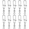 Alasum 100 Pezzi Girella da Pesca Fishing Rolling Swivel Fishing Hook Connector in Lega di Rame e Acciaio Inox, Rotazione ad Alta Velocità, Ridotto, per Amatori e Appassionati di Pesca
