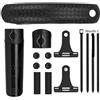Generico Parafango a sgancio rapido for Ruota Posteriore MTB, parafango Leggero in PVC Rigido Regolabile, for Bicicletta Nero