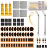 ChaneeHann Set di riparazione per pneumatici da bicicletta, 79 pezzi, portatile, con leva in metallo, set di riparazione per pneumatici per ciclisti, BMX, moto, trolley, sedie a rotelle