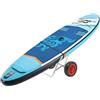 yikmid Carrello per Canoa 80kg Ruote 10 Pollici Pieghevole per Kayak Barca | Trasporto per canoe, carrello per gommone, supporto per sup, ruote in PU, cinghia regolabile, per spiaggia e fiume
