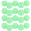 IMIKEYA Palline con Ping Buio Luminose Pezzi Pong in 20 ABS al Bianco Alta Resilienza Rimbalzo Stabile per Giochi Notturni All'aperto e Feste di Gruppo