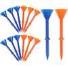 Toyvian 40 Pezzi Tee da Golf in Plastica 3-1/4 Pollici Coppa Grande | Palline da Golf e Tappeti in Prato Artificiale, Design Infrangibile, Stabilità Ottimizzata e Formato Portatile