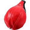 HANABASS Palla da Boxe Appesa a Forma di Goccia in Pu Rosso, Palla da Allenamento di Reazione per Migliorare Timing le Abilità di Pugno, per Boxe e Mma