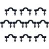 Abaodam 50 Pezzi Kit Ancoraggio Kayak in Nylon Nero con Occhiello e Viti | 20 Viti a Croce in Acciaio 304 e 20 Dadi M5, per Supporti Kayak, Accessori Nautici