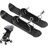 Generic KongWLing - Slittino da neve per scooter, set da sci da neve, kit da sci per ciclismo, scooter bilanciato portatile per stazioni sciistiche, golf cart e passeggini