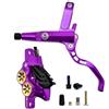 PMAGSYQ Freno a Disco Idraulico MTB a 4 pistoncini 900mm 1700mm Pastiglie Freno in Resina a 4 pistoncini Freno a Disco Ultraleggero da Strada AM DH(Purple L splitty1700)