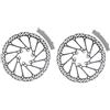 OAUWYUBA Rotore della Bicicletta da 160mm G3 Rotore del Freno della Bici HS1 Rotore del Freno a Disco 180mm 203mm Pastiglie dei Freni a Disco con distanziatore(2PC 203MM)