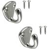 MEYTXOA Gancio per Barca 316 Stainless Steel Fender Hook Set | 4Pcs Closed Eye Spring Marine Boat