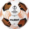 Molten Mini pallone da calcio UEFA Europa League, replica in miniatura del pallone ufficiale I cucito a macchina, esterno morbido per giocare o souvenir, arancione