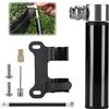 LACHT Mini Pompa Per Bici Con Supporto A Telaio | Pompa Da Bicicletta Portatile In Lega Montaggio | Valvole Presta, Schrader E Dunlop | Strada, Montagna, E-Bike