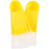 Kisangel 2 Pezzi Pinne da Snorkeling Corte in Silicone Gialle per Adulti | Taglia 31-32, Uso Mare e Piscina, Leggere e Portatili, Aiuto al Nuoto Lunga Durata