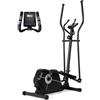 Novonova Cyclette Ellittica da Casa con 8 Livelli di Resistenza, Schermo LCD con Supporto per Smartphone, Ellittica Professionale per Casa con Passo di 280 mm, NV-9304