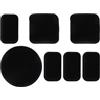 TOYANDONA 7 Pezzi Imbottitura per Casco da Bicicletta in Spugna, Nera, Fodera Casco Rimovibile per Ciclismo su Strada e Mountain Bike, per Ciclisti