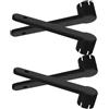 Garneck 4 Pezzi Chiave per Valvola Aria a Spirale Nera 6 Denti in Plastica