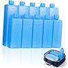 Amosfun 10 Pezzi Ice Crystal Box Riutilizzabile PE Blu per Raffreddamento