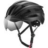 Mingzhe Casco da Bici con Visiera Magnetica Adatta per 62-65 Cm | Costruzione PC EPS, Occhiali Magnetizzati, 24 Fori di Ventilazione, Attrezzatura da Ciclismo per le Corse