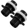 SAFIGLE 2 Pezzi Adattatore per Pompa Aria per Barche Gonfiabili e Sup Nero | Pvc, Connessione Rapida, Compatibilità, Design Compatto e Tenuta Anti-perdita