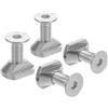 TEHAUX 4 Pezzi Kit Dadi di Montaggio Hydrofoil M6 in Acciaio Inox per