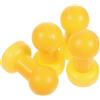 SOESFOUFU 4 Pezzi Tappo di Copertura per Palo Trampolino Giallo in Plastica