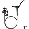 PMAGSYQ MT200 Bici Freno A Disco Idraulico Freno MTB 800mm 1600mm Freno della Bicicletta 2 Pistone 3 Dita Leva in Acciaio Parti della Bici(Black Left Rear)
