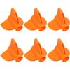 Totority Custodia Arancia Protettiva Frecce per Impennaggio 6 Pezzi ABS