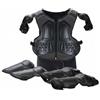 Pegciuho Armatura Bambini Set Antiurto Protezioni Torace Schiena Ginocchia Elbows Confort Resistente per Attività Estreme Adatto a Bambini Pattinaggio Bicicletta Corsa Attività Sportive , Nero