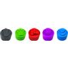 Bbajszx Cappucci per impugnatura sportiva per racchetta per manici da paddle standard, coperture terminali in silicone morbido con inserto a pressione e look gioco creativo per giocatori, 1 set cappucci