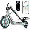 Aimittie Monopattino Elettrico per Adulti, Pneumatici 10, Motore Potente 350W, Autonomia fino a 36 km, Velocità Massima 25 km/h, Doppio Sistema di Illuminazione e Freni a Tamburo, Controllo via App Smart