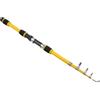 Nutup Canna da pesca retrattile da 1,8 m, leggera in fibra di carbonio, per acqua salata, luccio, pesce persico, luccioperca, avventura all'aperto, blu (giallo)
