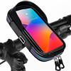 Kiiwah Porta Cellulare Bici Impermeabile, Borsa Bici Manubrio Telaio, Rotazione 360° Porta Telefono Bici MTB con Visiera Parasole Borsa Bici Touchscreen TPU per Smartphone Fino a 7.0 Pollici