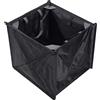TOPINCN Folding Climbing Rope Basket in Black Nylon, Anti-Aging and