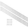 WANGSHAOWEI Raggi per Bicicletta Raggi 12PCS 290mm/11.4 Pollici in Acciaio Inossidabile Mountain Bike/Bici da Strada 14G MTB Argento con capezzoli for Raggi 14mm