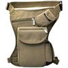 wanhaoaony Marsupio Gamba Moto Marsupio da uomo in tela gamba Borsa Cintura for bicicletta e moto for lavoro(Khaki)