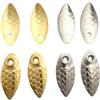 Vaeltor 150pcs Misto Pesca Lure Lame Oro Argento Metallo Spinner Anelli FAI DA TE Cucchiaio Accessori
