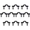 Didiseaon 50 Pezzi Kit Fermacavo per Kayak in Nylon Nero con Viti e Dadi | Set, Include 20 Viti Testa Croce in Acciaio 304 e 20 Dadi M5, per Supporti Kayak