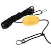 Kichvoe Sfera di Galleggiamento per Kayak, Boa Galleggiante in PVC | Corda in Cotone, Colore Giallo, Ridotto e Portatile, per Kayak e Barca da Pesca, Ricambio Flottante