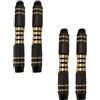 FRCOLOR 4 Pezzi Barile Freccette Elettroniche in Rame Nero 16 Grammi