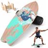 Fushabana Surf Balance Board per adulti e bambini, in legno, 150 kg