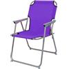 Mojawo Oxfort - Sedia pieghevole da campeggio, in tessuto, colore viola, 53 x 46 x 74 cm (larghezza x profondità x altezza)