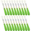 Lurrose 25 Pezzi Bobber Stops Fishing Float Stop in Silicone Verde Chiaro, Connettore Rapido e Leggero per Canna da Pesca e Filo, per Pesca Galleggiante