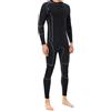 FewNvWa Muta Subacquea Donna Tuta Neoprene 3mm Nuoto Kayak Protezione Solare Asciugatura Rapida Galleggiabilità Migliorata Vestibilità Morbida Adatta per, 2XL, Uomo Nero