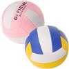 TOYANDONA Pallone da Pallavolo Controllo Ottimale 2 Pezzi Soft in Pu e Prestazioni Elevate, Misura 5 per Allenamento e Partite Indoor per Giocatori Scuola Media