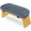 LOVIVER Sedile Meditazione Meditazione Sgabello Ginocchia Banco Meditazione Sedia Meditazione in Bambù con Cuscino Morbido Angolati Adatto a Meditazione, Azzurro, 28 Senza Borsa