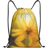 Pidgazdfgv Daisy Flower Picture Coulisse Zaino Sport Palestra Sackpack Mesh Tasche Impermeabile String Bag Donne Uomini, Nero , S, Classico