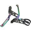 PMAGSYQ Leva Freno specifica per Bici Adatta per Brompton Adatta per Bicicletta Pieghevole Dahon Lega di Alluminio Cava Leggera(Rainbow)
