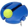 yeeplant Pallina da tennis con 3 palline, dispositivo di allenamento per principianti, corda elastica spessa 2,2 mm, palline in feltro di gomma, base ponderata ad acqua, design con scanalatura